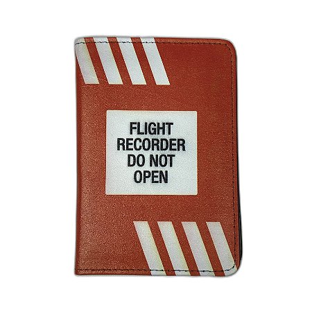 Porta Passaporte Flight Recorder - Aviões e Músicas