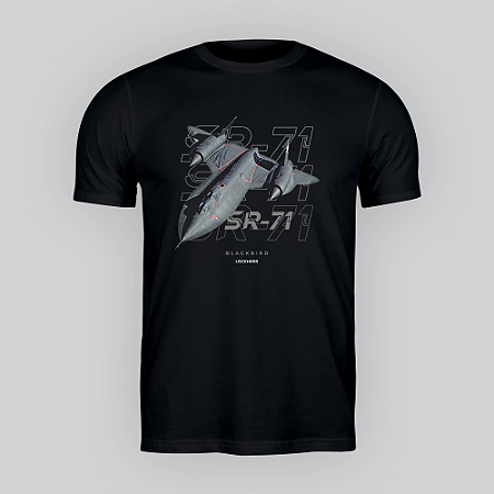 Camiseta SR71 BLACKBIRD - Aviões e Músicas