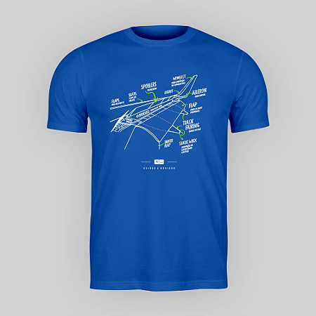 Camiseta Asa de avião - Aviões e Músicas