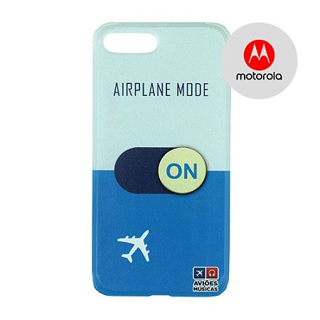 Capa para Smartphone Airplane Mode On - Motorola - Aviões e Músicas
