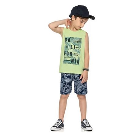 Conjunto Infantil Bermuda e Regata  Romitex