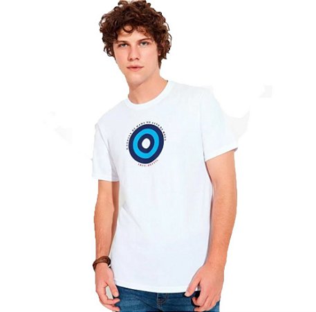 Camiseta Manga Curta Câncer de Mama Masculina Hering