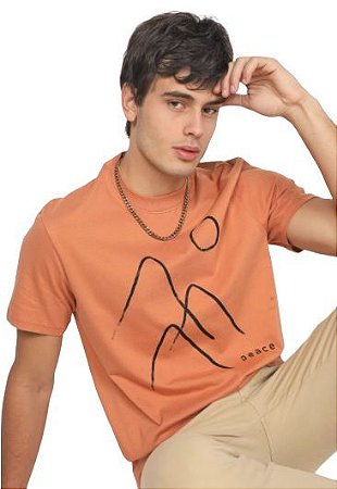 Camiseta Masculina Estampada Manga Curta Hering OB244