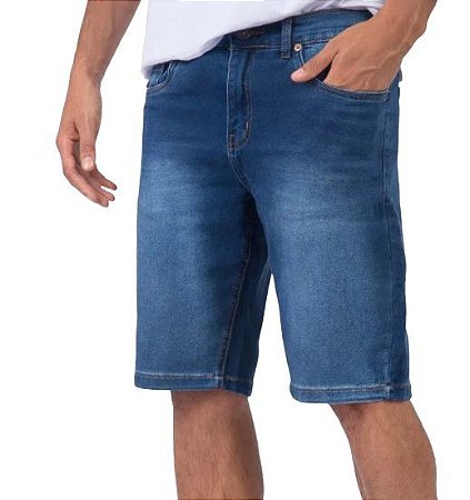 Bermuda Jeans  Masculina Básica Hering