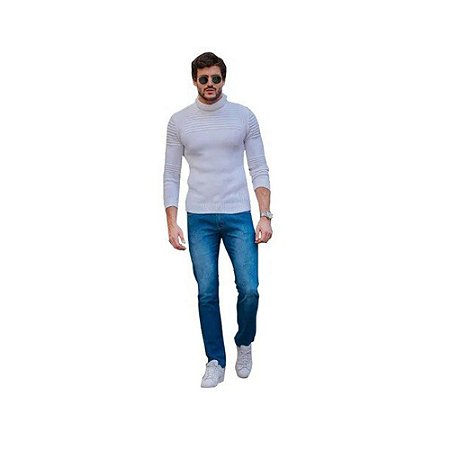 Calça Jeans Skinny Staroup Slim Fit Azul