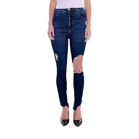 Calça Jeans Skinny Staroup Média Alta Azul