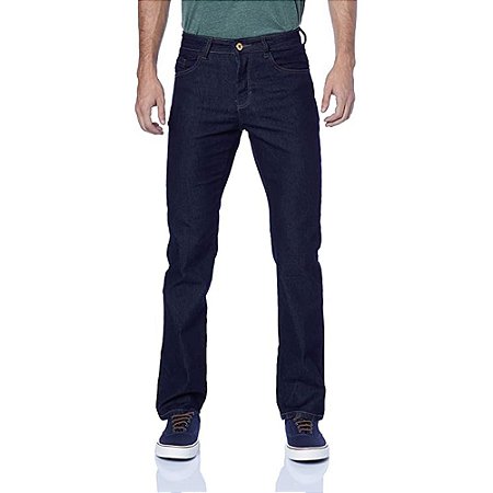 Calça Jeans Reta Cintura Média 1000061932 Malwee Azul Escuro