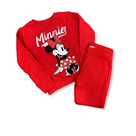 Conjunto Infantil Feminino de Moletom P90126 Disney