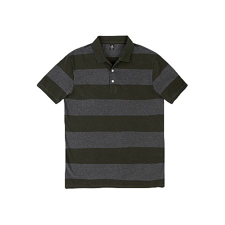 Camisa Masculina Polo Básica Slim Listrado 3M2G Hering