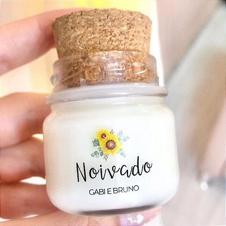 Mini Vela Aromática Lembrancinhas Personalizadas Noivado