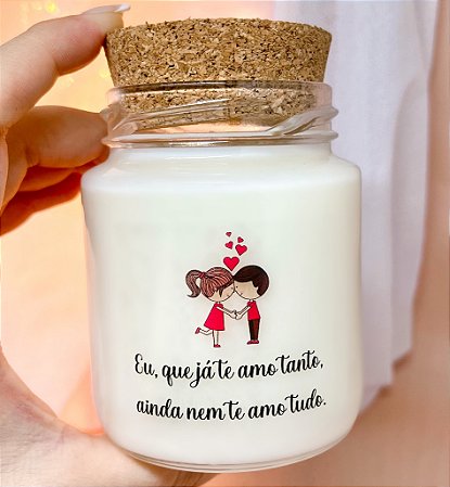 Vela Aromática Dia dos Namorados