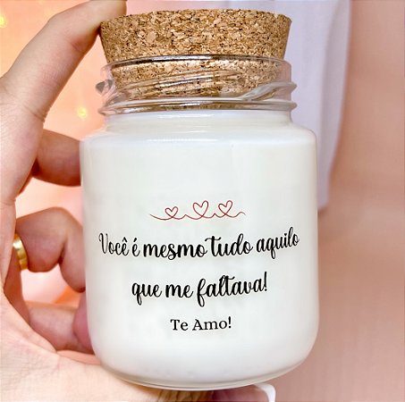Vela Aromática Dia dos Namorados