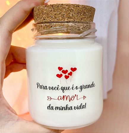 Vela Aromática Dia dos Namorados