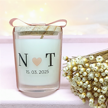 Vela Aromática Lembrancinha Personalizada Natália 70g