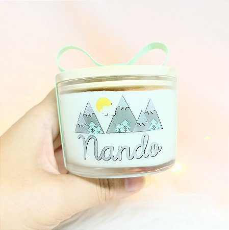 Vela Aromática Lembrancinha Maternidade Nando 110g