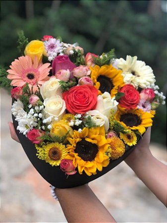 Box luxo mix de flores