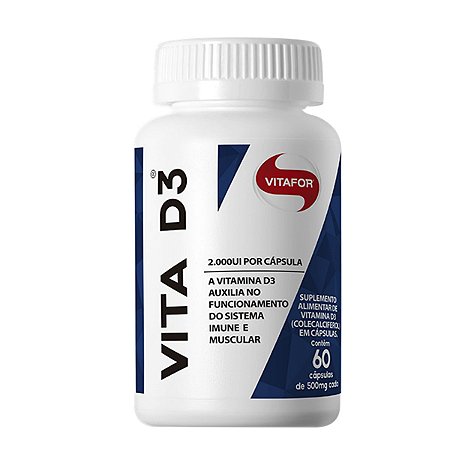Vitamina D - Vita D3 2000UI 60 caps Vitafor