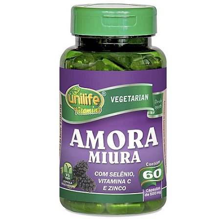 Amora Miura com Vitaminas 60 Cápsulas Unilife