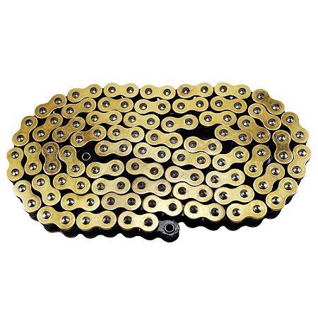 Corrente CZ Chain MX Gold Passe 520 118 Elos - Dourada