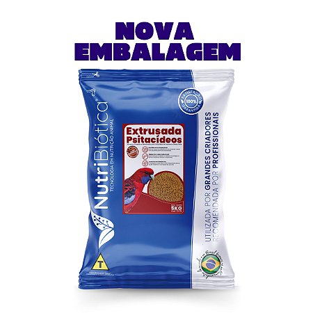 NUTRIBIÓTICA EXTRUSADA PSITACIDEOS SUPER PREMIUM 5KG