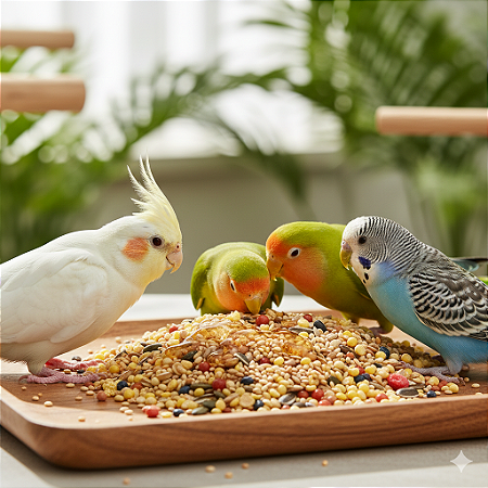 Mix de Sementes para Calopsita e Agapornis com Mel