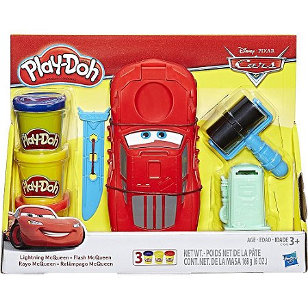 Conjunto Play-Doh Carros Mcqueen - Hasbro