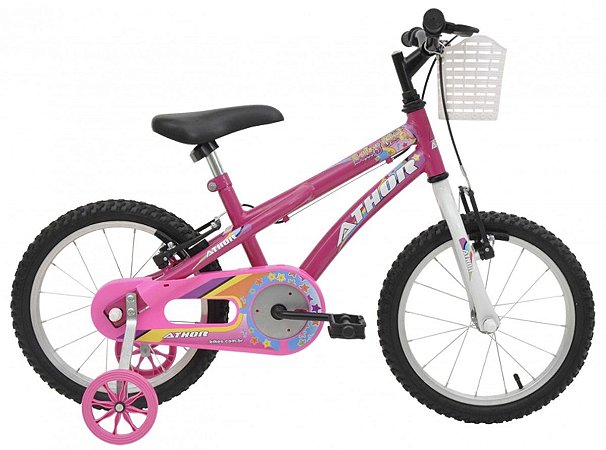 Bicicleta Aro 16 Baby Girl Rosa - Athor