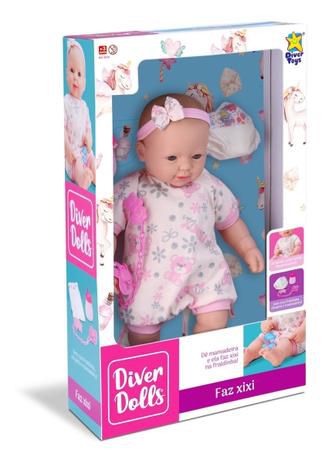 Boneca Diver Dolls Faz Xixi 8070 - Divertoys