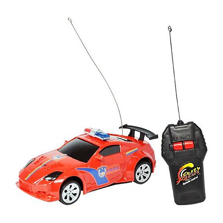 Carro Controle Remoto Sem Fio Polícia 1:32 DMT5057 - Dm Toys