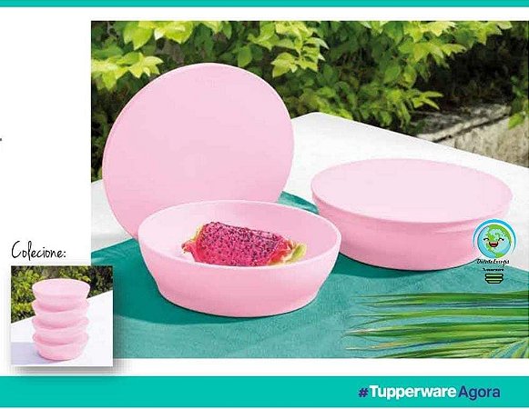 Travessa Zen Line Redonda Rosa