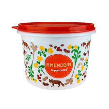 Tupper Caixa Amendoim Floral 500 g