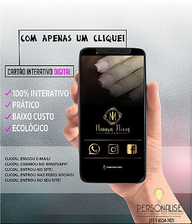 ARTE PARA CARTÃO INTERATIVO DIGITAL