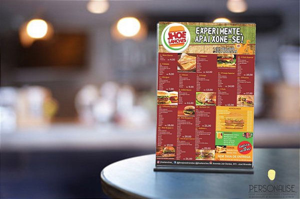 Arte para cardápio