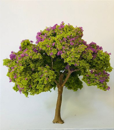 Árvore florida Roxa ou Rosa 13 cm