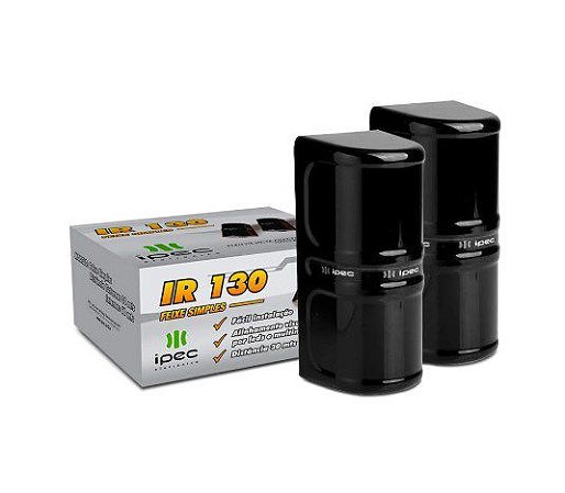 SENSOR DE BARREIRA ATIVO IPEC IR 130 FEIXE SIMPLES 30 METROS