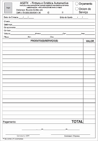 BLOCO DE NOTAS 15x21 AUTOCOPIATIVO 56G 10 BLOCOS DE 50X2 VIAS 1000 FOLHAS