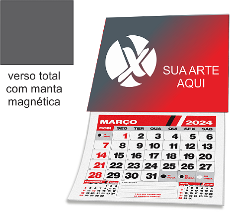 CALENDÁRIO 2025 IMÃ 5X4,5CM 500 UNIDADES