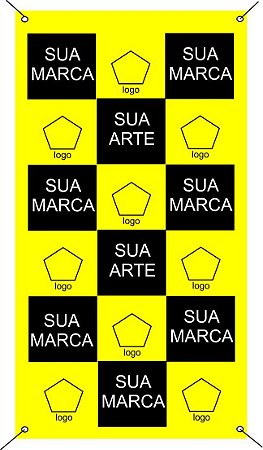 BANNER LONA FRONT LIGHT 80X185 PERSONALIZADO COM ILHÓS ARTE FINAL INCLUSA