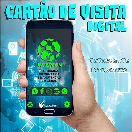 CARTÃO DE VISITA DIGITAL INTERATIVO