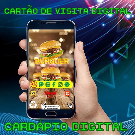 Cardápio ou catálogo digital interativo