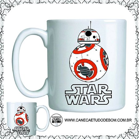 CANECA PERSONALIZADA STAR WARS BB8 CERÂMICA 325 ML