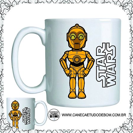 CANECA PERSONALIZADA CPO-3 STAR WARS CERÂMICA 325 ML