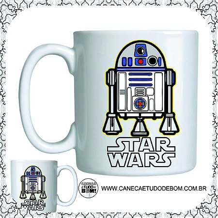 CANECA PERSONALIZADA - R2D2 STAR WARS CERÂMICA 325 ML