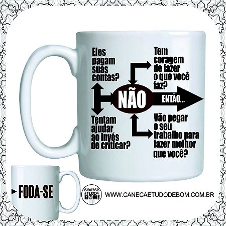 CANECA PERSONALIZADA ENTÃO FODA-SE CERÂMICA 325ML