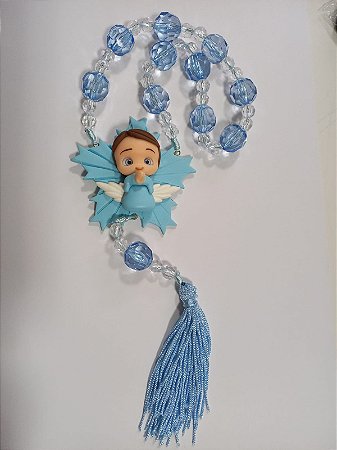 ADORNO BISCUIT ANJO AZUL