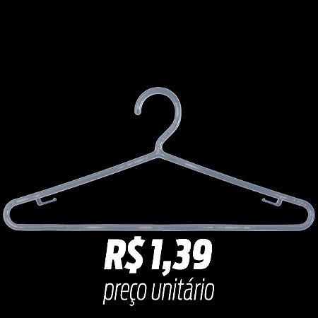 Cabide camiseta transparente - Cia do Cabide | Comprar Cabide por Atacado -  Fábrica de Cabides