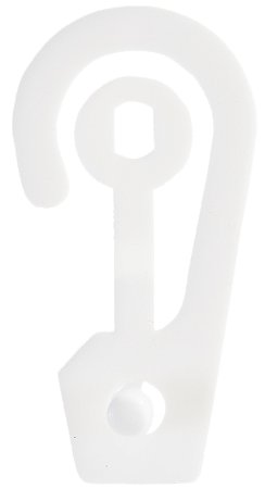 Cabide Gancheira Branco 4,8cm - 1000 peças