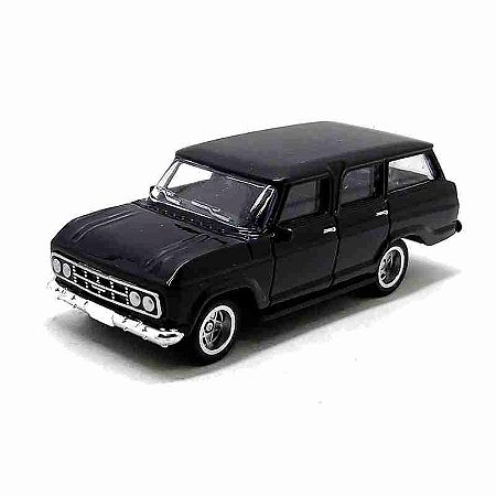 Veraneio Preta CKS - Escala 1/64 - Pneus de Borracha