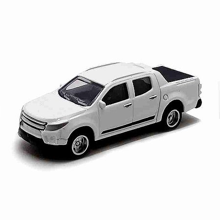 DUPLICADO - Chevrolet S10 branca CKS - Escala 1/64 - Pneus de Borracha