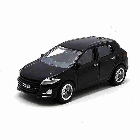 Chevrolet Onix Preto CKS - Escala 1/64 - Pneus de Borracha